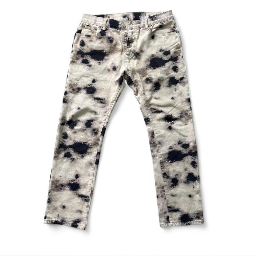 MNML Black and White Dyed Jeans